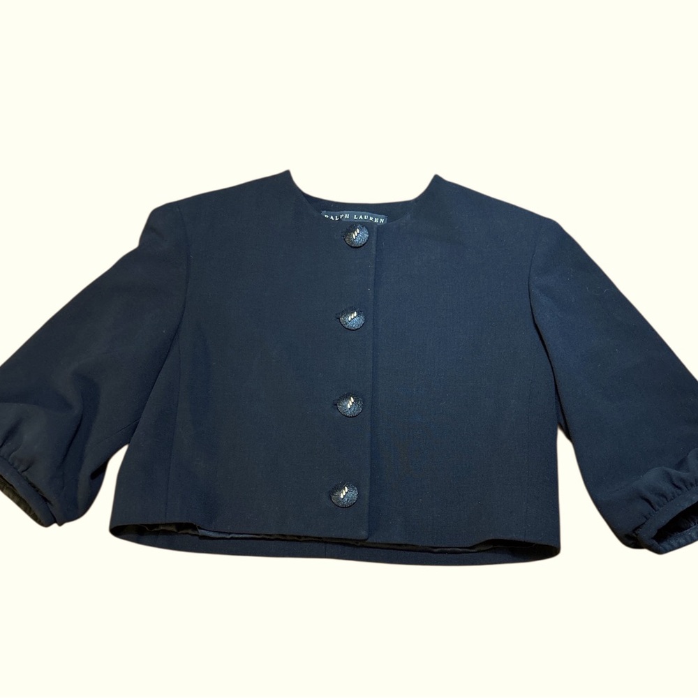 Ralph Lauren BLACK LABEL cropped black jacket women’s size 6